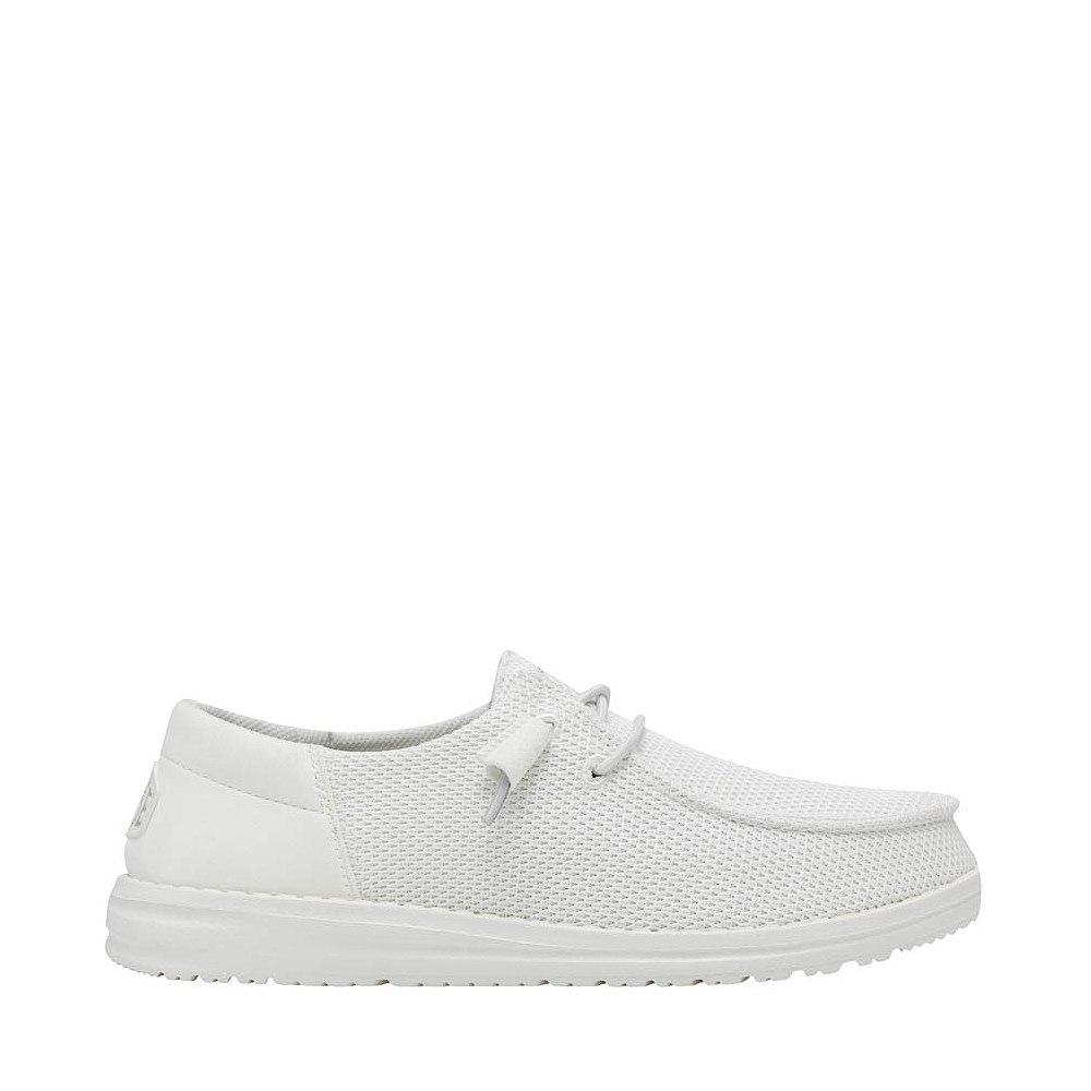 Womens HEYDUDE Wendy Funk Slip-On Casual Shoe - White Monochrome