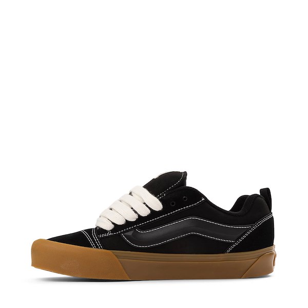 alternate view Vans Knu Skool Skate Shoe - Black / GumALT1