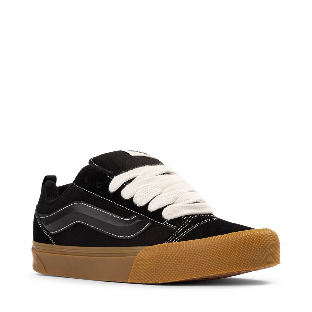Vans Knu Skool Skate Shoe - Black / Gum | Journeys