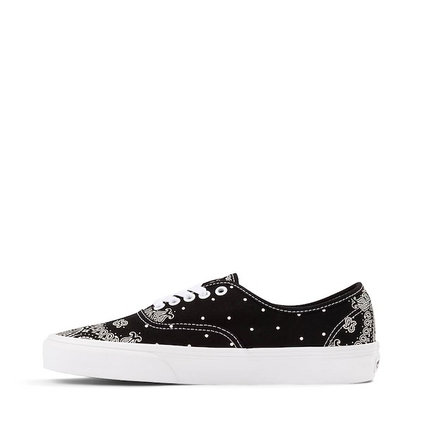 alternate view Vans Authentic Bandana Skate Shoe - Black / WhiteALT1