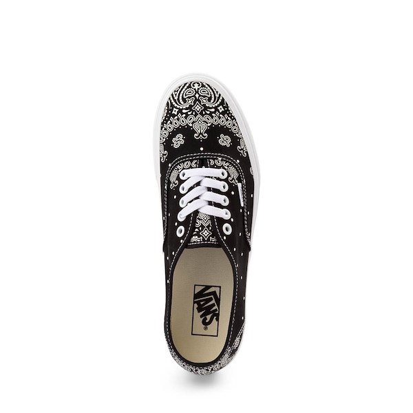 alternate view Vans Authentic Bandana Skate Shoe - Black / WhiteALT2