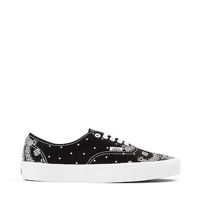 Main view of Vans Authentic Bandana Skate Shoe - Black / White
