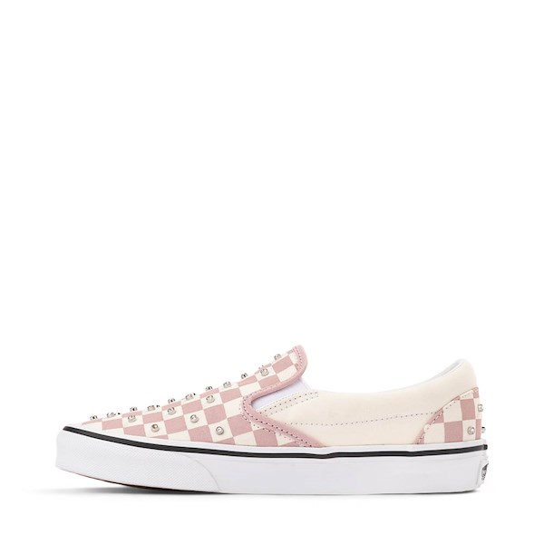 alternate view Vans Classic Slip-On Rhinestone Checkerboard Skate Shoe - Misty MauveALT1