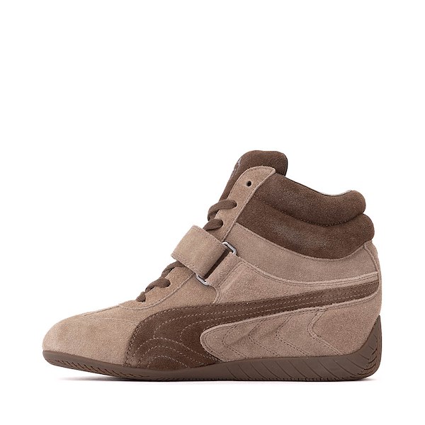 alternate view Womens PUMA Speedcat Wedge Athletic Shoe - Totally Taupe / ChocolateALT1
