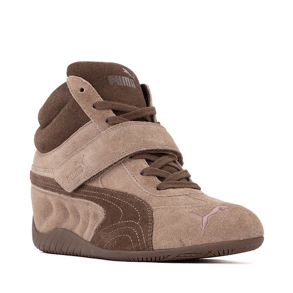alternate view Womens PUMA Speedcat Wedge Athletic Shoe - Totally Taupe / ChocolateALT5