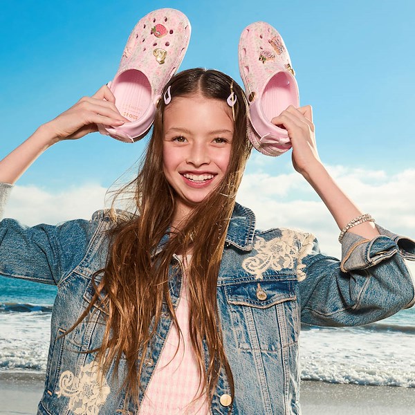 LoveShackFancy x Crocs Classic Clog - Little Kid / Big Kid - Pink Milk