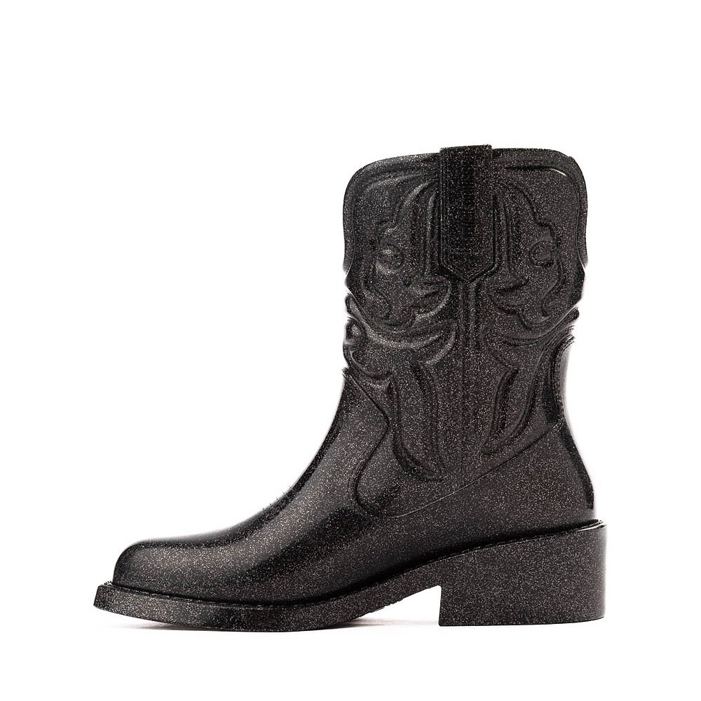 Mini Melissa Texas Boot - Little Kid / Big Kid - Black Glitter ...