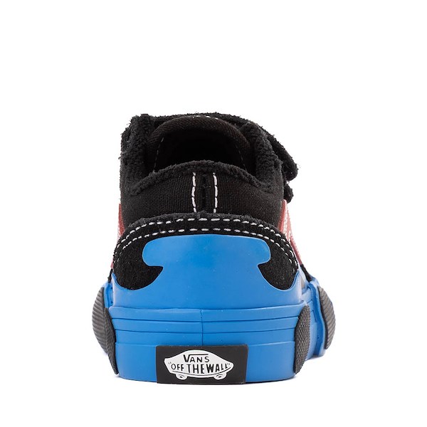 alternate view Vans Old Skool V Skate Shoe - Baby / Toddler - Black / BlueALT4