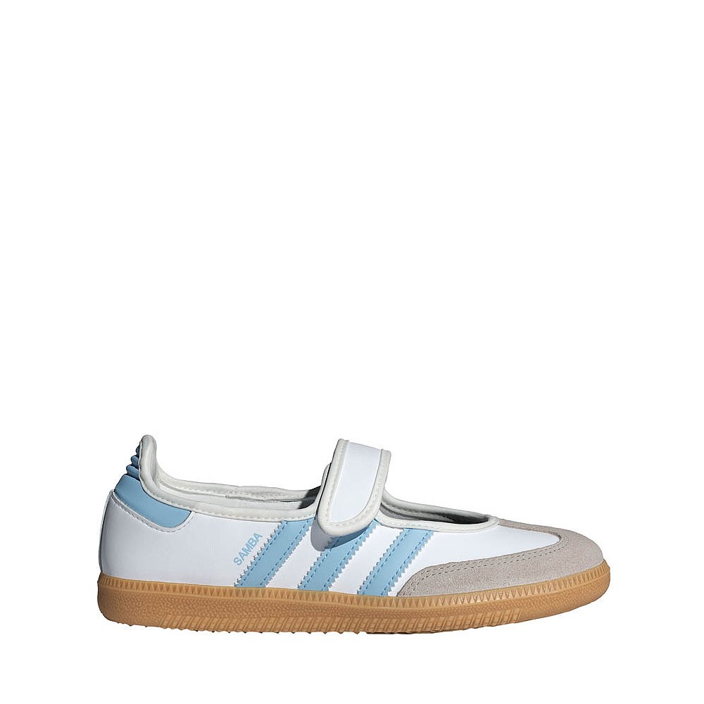 adidas Samba Jane Athletic Shoe - Big Kid - Cloud White / Clear Sky / Gum
