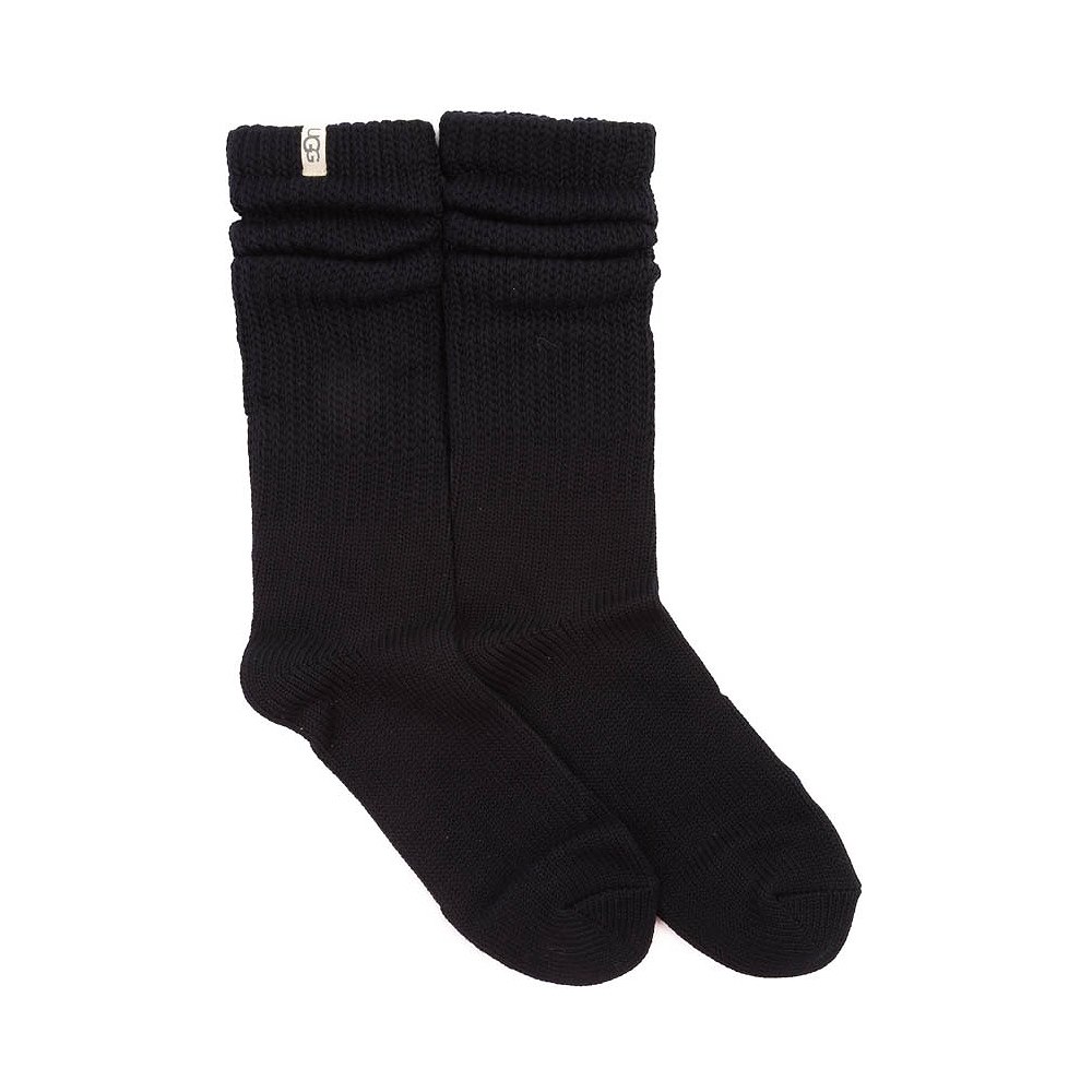 Womens UGG&reg; Tyla Slouchy Crew II Socks - Black