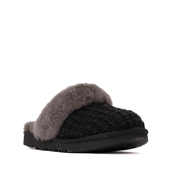 alternate view UGG&reg; Cozy II Knit Slipper - Little Kid / Big Kid - BlackALT5