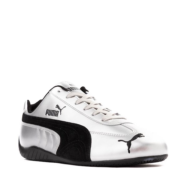 alternate view Mens PUMA Speedcat Metallic Athletic Shoe - Silver / BlackALT5
