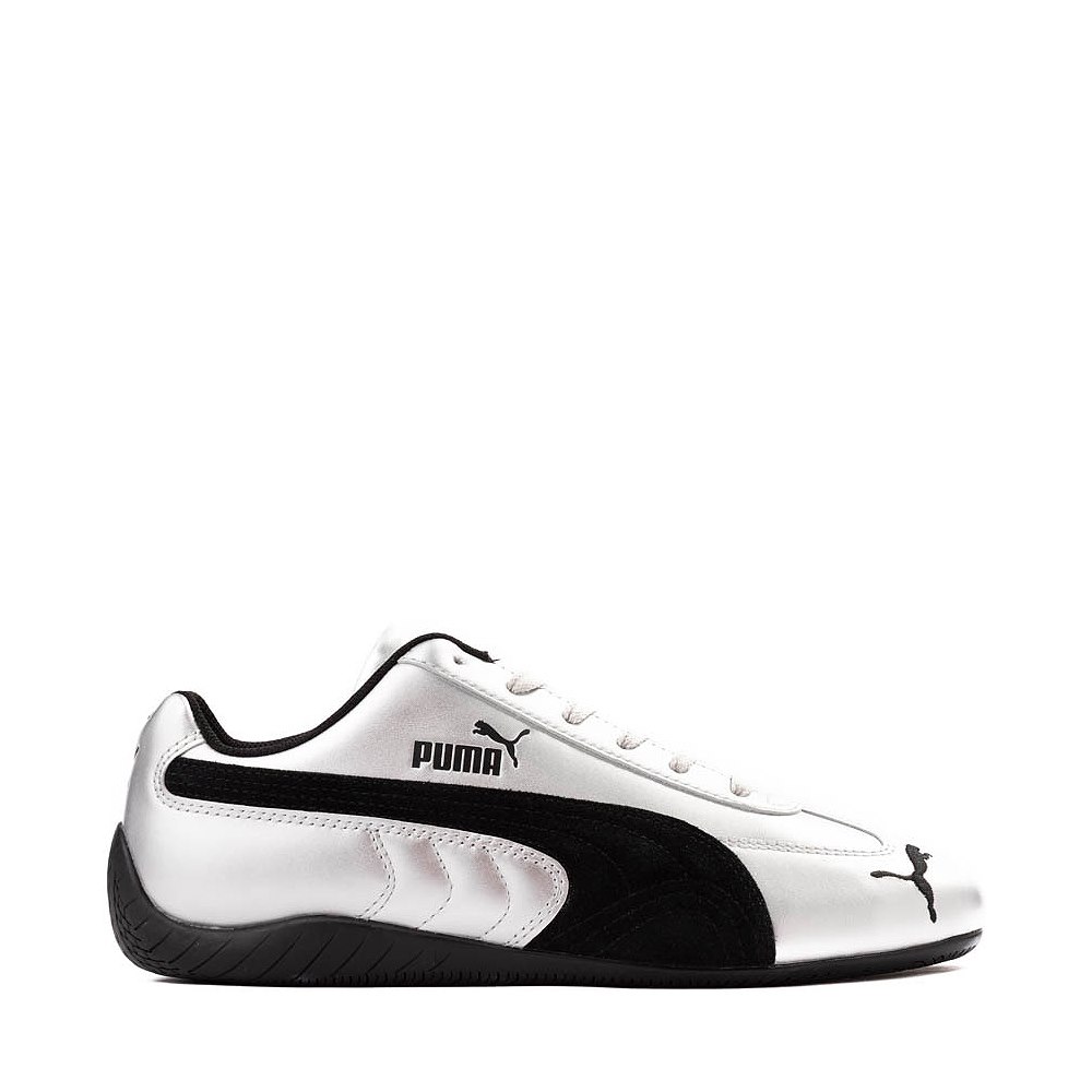 Mens PUMA Speedcat Metallic Athletic Shoe - Silver / Black
