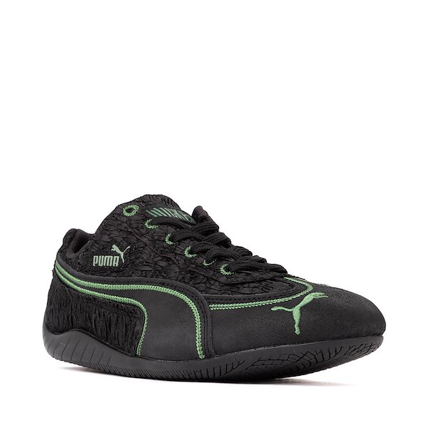 alternate view Womens PUMA x Wicked Speedcat Elphie Sneaker - PUMA Black / Deep Forest / Dark MyrtleALT5