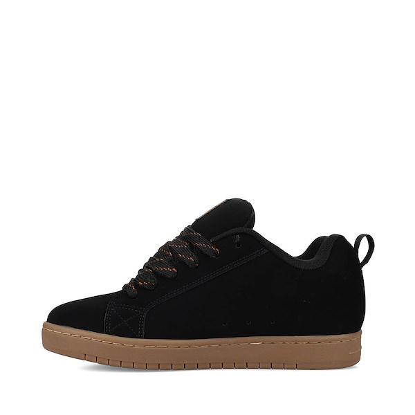 alternate view Mens DC Court Graffik Skate Shoe - Black / WheatALT1
