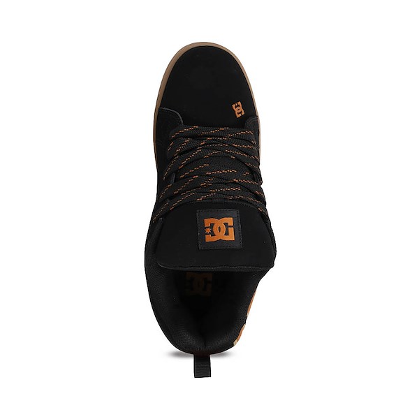 alternate view Mens DC Court Graffik Skate Shoe - Black / WheatALT2