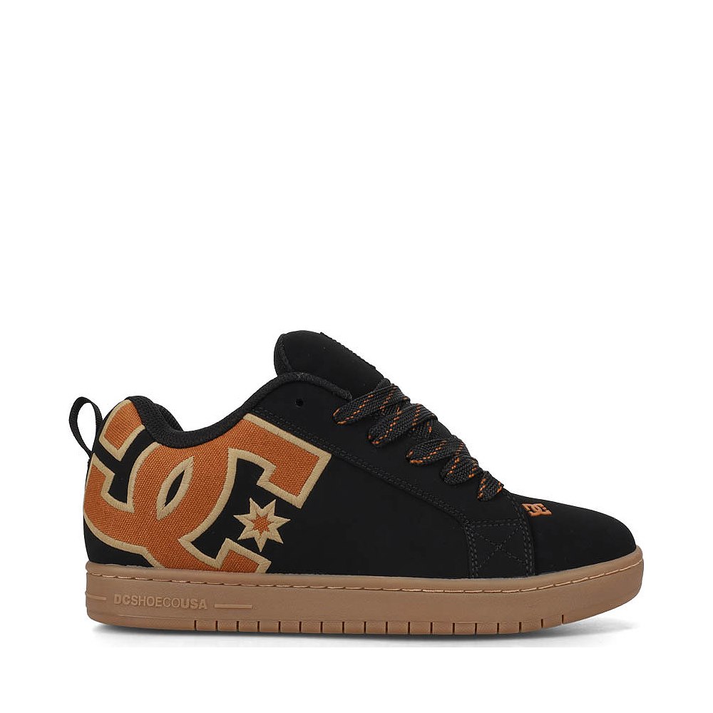 Mens DC Court Graffik Skate Shoe - Black / Wheat