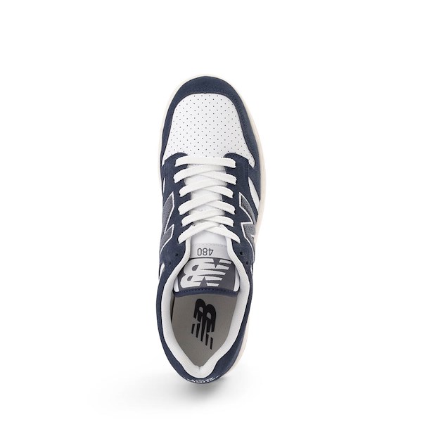 alternate view New Balance 480 Athletic Shoe - Navy / White / BlackALT2