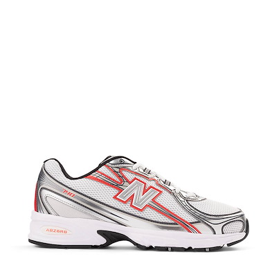 Main view of New Balance 740 Athletic Shoe - Grey / Firecracker