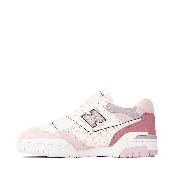 alternate view Womens New Balance 550 Athletic Shoe - White / PinkALT1