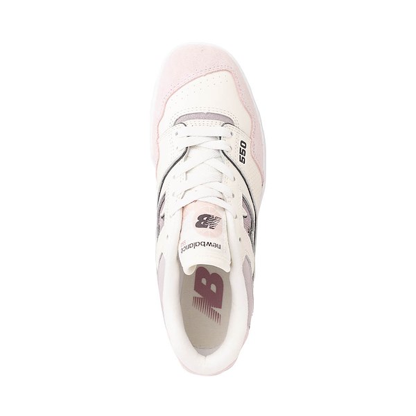 alternate view Womens New Balance 550 Athletic Shoe - White / PinkALT2