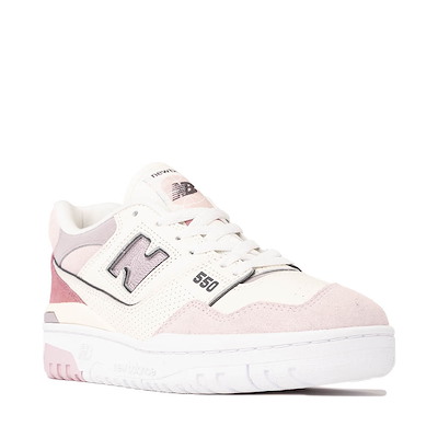 Womens New Balance 550 Athletic Shoe - White / Pink | Journeys display picture 1