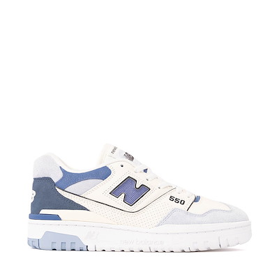 Main view of Womens New Balance 550 Athletic Shoe - White / Blue