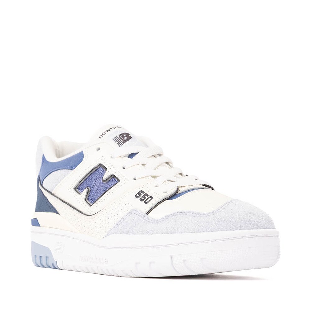 Womens New Balance 550 Athletic Shoe - White / Blue | Journeys display picture 2