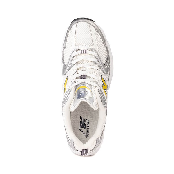 alternate view New Balance 530 Athletic Shoe - Grey / Off White / YellowALT2