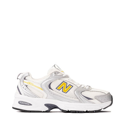 Main view of New Balance 530 Athletic Shoe - Grey / Off White / Yellow