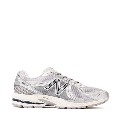 Main view of New Balance 860v2 Athletic Shoe - Grey / Medusa Green