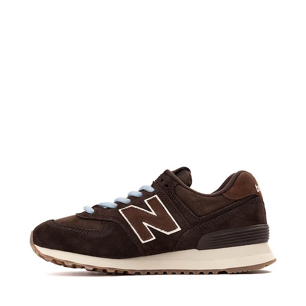 alternate view Womens New Balance 574 Athletic Shoe - Brown / AngoraALT1