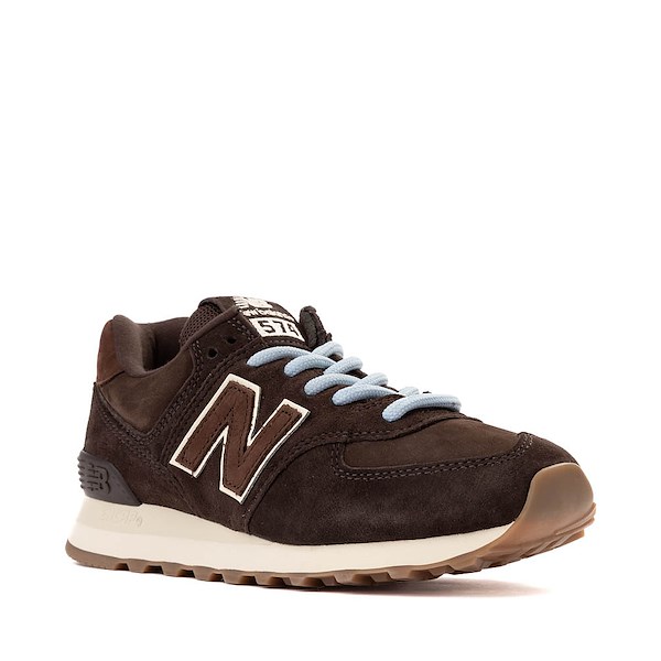 alternate view Womens New Balance 574 Athletic Shoe - Brown / AngoraALT5