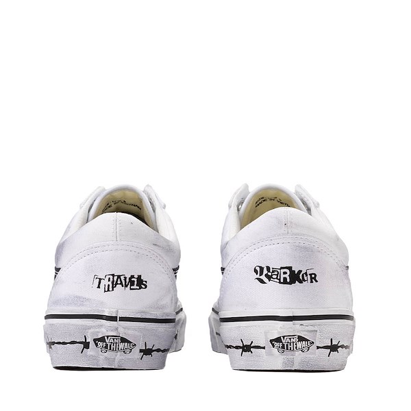 alternate view Vans Travis Barker Old Skool Skate Shoe - White / BlackALT4