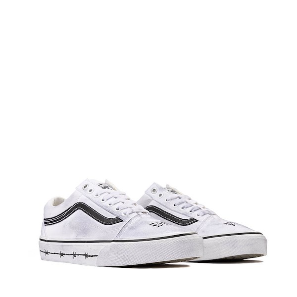 alternate view Vans Travis Barker Old Skool Skate Shoe - White / BlackALT5