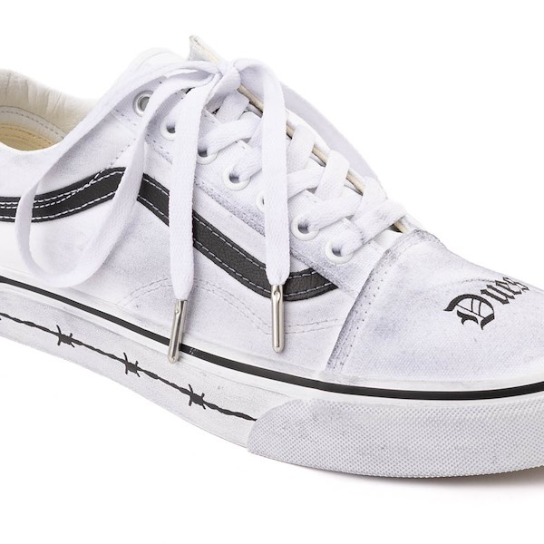 alternate view Vans Travis Barker Old Skool Skate Shoe - White / BlackALT5B
