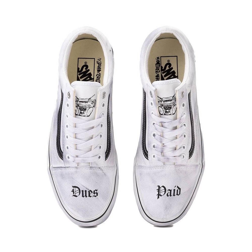 Vans Travis Barker Old Skool Skate Shoe - White / Black | Journeys