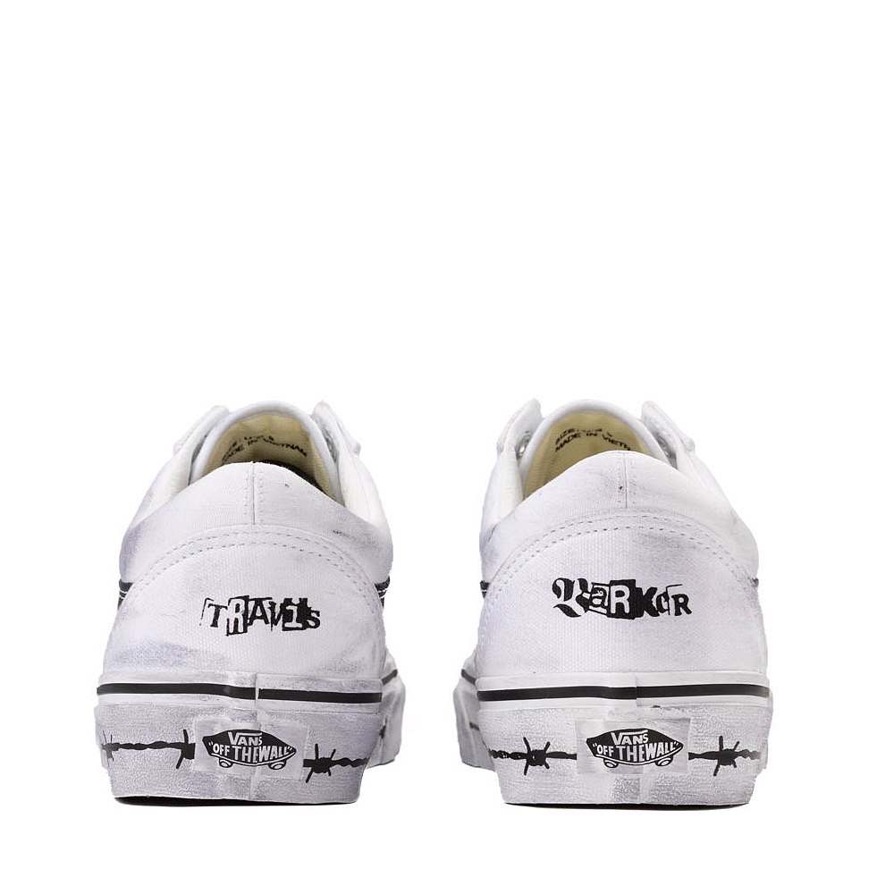 Vans Travis Barker Old Skool Skate Shoe - White / Black | Journeys