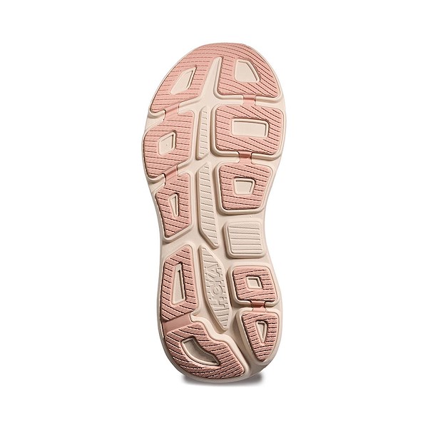 alternate view Womens HOKA Bondi 9 Running Shoe - Rose Latte / Rose CreamALT3