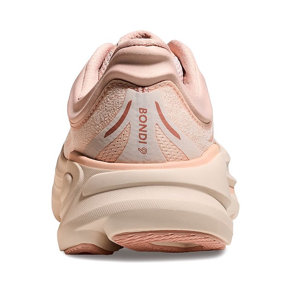 alternate view Womens HOKA Bondi 9 Running Shoe - Rose Latte / Rose CreamALT4