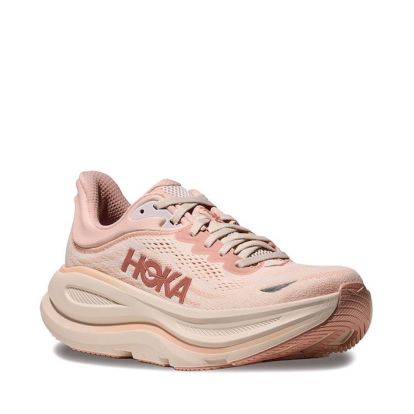 alternate view Womens HOKA Bondi 9 Running Shoe - Rose Latte / Rose CreamALT5