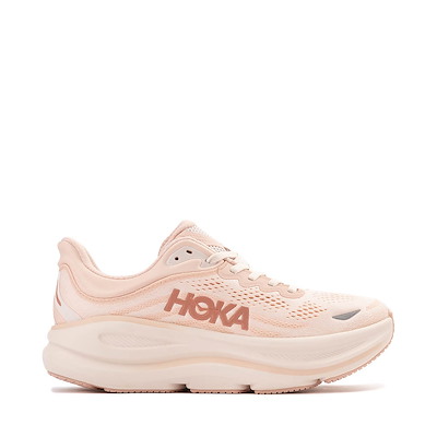 Main view of Womens HOKA Bondi 9 Running Shoe - Rose Latte / Rose Cream