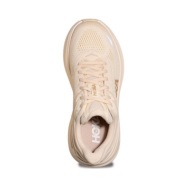 alternate view Womens HOKA Bondi 9 Running Shoe - Vanilla / BirchALT2