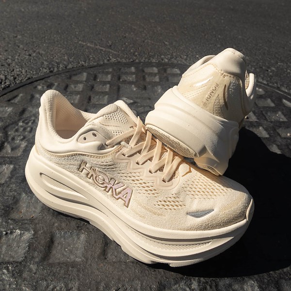 alternate view Womens HOKA Bondi 9 Running Shoe - Vanilla / BirchHERO