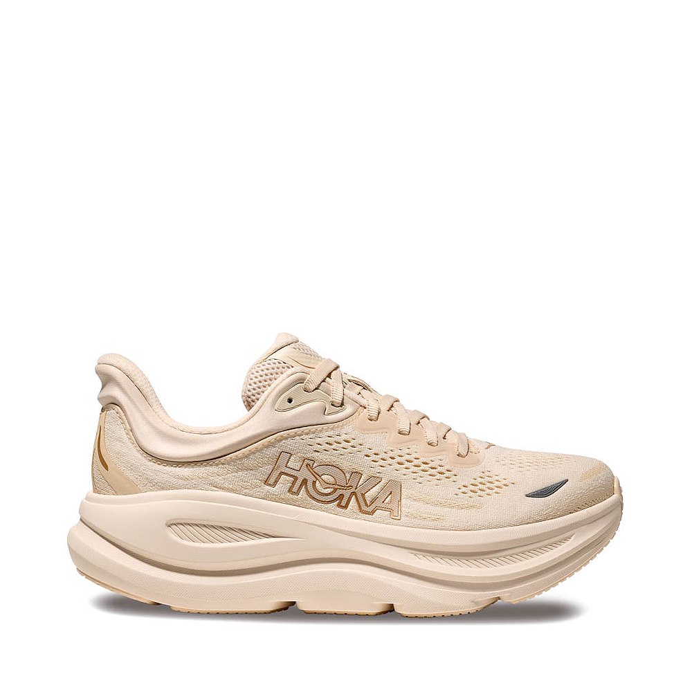 Womens HOKA Bondi 9 Running Shoe - Vanilla / Birch