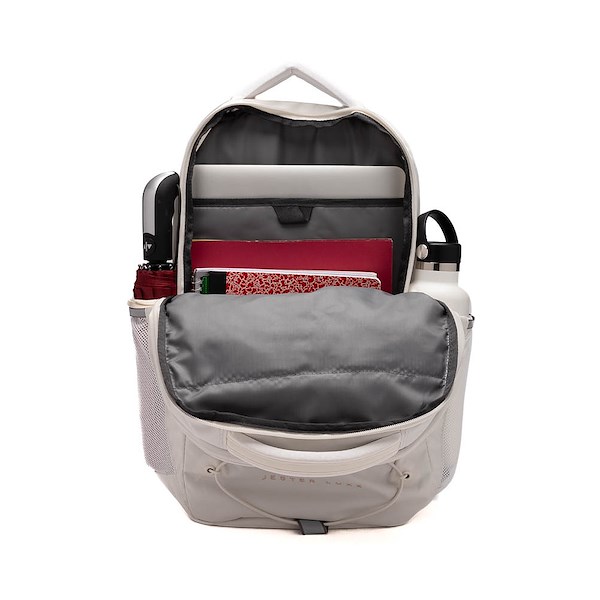 alternate view Womens The North Face Jester Luxe Backpack - White Dune / Burnt Coral MetallicALT1