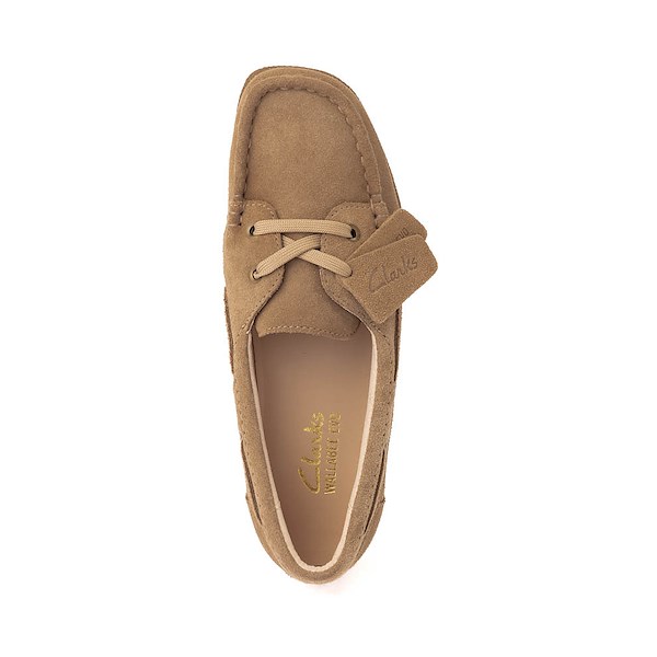 alternate view Womens Clarks Wallabee EVO Sea Boat Shoe - Dark SandALT2