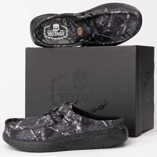 alternate view Jelly Roll x HEYDUDE Wally Comf Slip-On Casual Shoe - BlackALT1D
