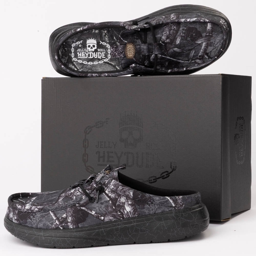 Jelly Roll x HEYDUDE Wally Comf Slip-On Casual Shoe - Black
