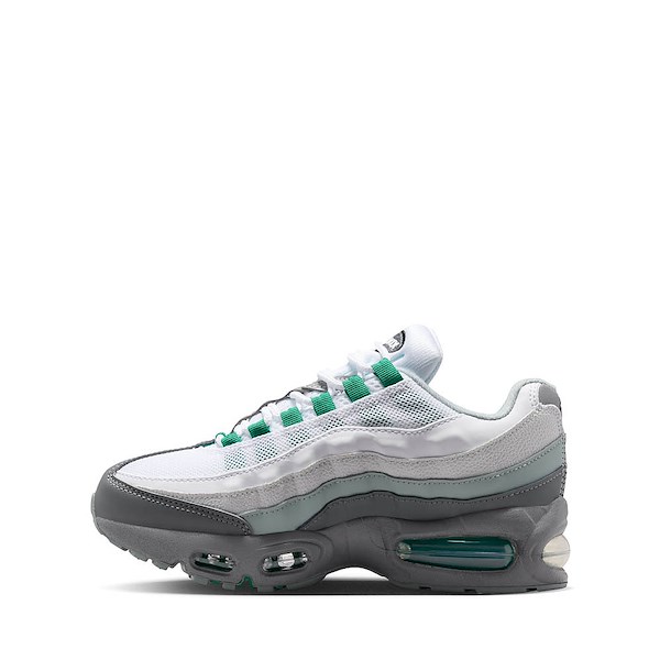 alternate view Nike Air Max 95 Big Bubble Athletic Shoe - Big Kid - Smoke Grey / Black Malachite / Light PumiceALT1